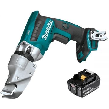 Makita  DJS131Z + BL1830B - Masina de taiat tabla 1.3 mm + Acumulator Li-Ion 18 V 3 Ah