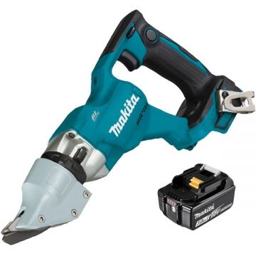 Makita  DJS200Z + BL1830B - Masina de taiat tabla 2 mm + Acumulator Li-Ion 18 V 3 Ah