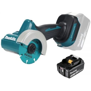 Makita  DMC300Z + BL1830B - Fierastrau circular 76x10 mm + Acumulator Li-Ion 18 V 3 Ah