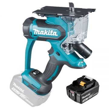 Makita  DSD180Z + BL1830B - Fierastrau special pentru gips-carton + Acumulator Li-Ion 18 V 3 Ah