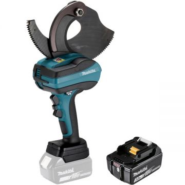 Makita  DTC102ZK + BL1830B - Masina de debitat cabluri 65 mm + Acumulator Li-Ion 18 V 3 Ah