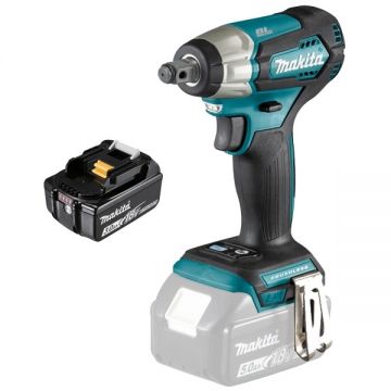 Makita  DTW181Z + BL1830B - Masina de insurubat cu impact patrat 1/2 inch 210 Nm M6-M16 + Acumulator Li-Ion 18 V 3 Ah
