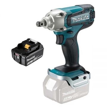 Makita  DTW190Z + BL1830B - Masina de insurubat cu impact patrat 1/2 inch 190 Nm M8-M16 + Acumulator Li-Ion 18 V 3 Ah