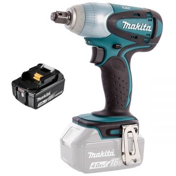 Makita  DTW251Z + BL1830B - Masina de insurubat cu impact patrat 1/2 inch 230 Nm M10-M16 + Acumulator Li-Ion 18 V 3 Ah