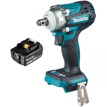 Makita  DTW300Z + BL1830B - Masina de insurubat cu impact patrat 1/2 inch 330 Nm M10-M20 + Acumulator Li-Ion 18 V 3 Ah