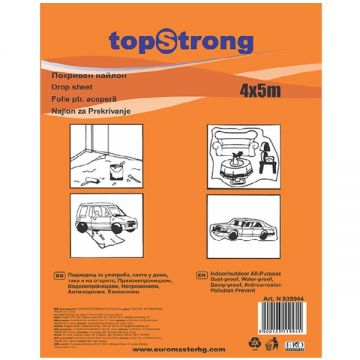 Topstrong  939944 - Folie pentru acoperit 4x5 m