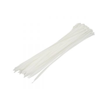 Faseta, colier plastic 3.6x430mm, albe, set 100buc, Cod: BK80308, Brand: BRECKNER GERMANY