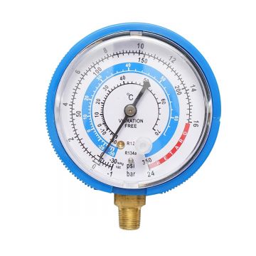 Manometru presiune joasa (albastru) pentru aer conditionat, freon70mm 1/8, Cod: BK77543A, Brand: BRECKNER GERMANY