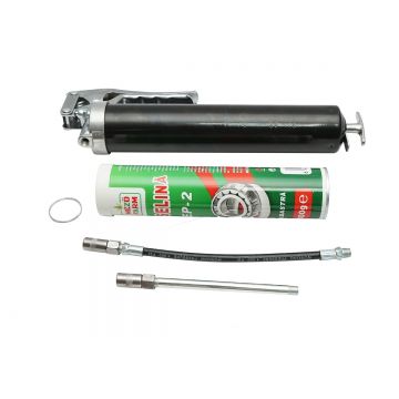 Pistol pentru gresat cu iesire orizontala si tub vaselina, Cod: BK87041, Brand: BRECKNER GERMANY