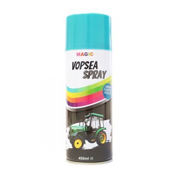 Spray vopsea auto albastru deschis tip Landini profesionala cu uscare rapida 450ml, Cod: BK835121, Brand: MAGIC