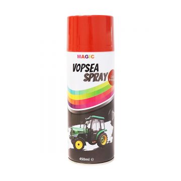 Spray vopsea auto rosu tip Case IH 3121 profesionala cu uscare rapida 450ml, Cod: BK833121,Brand: MAGIC
