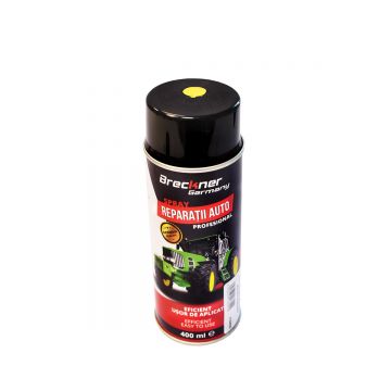 Spray vopsea galben pentru reparatii auto, tip New Holland, Cod: BK1S129, Brand: BRECKNER GERMANY