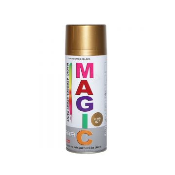 Spray vopsea Magic auriu metalizat 027 450 ml, Cod: FOX027, Brand: MAGIC
