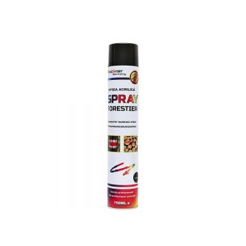 Vopsea spray marcaj forestier negru 750ml , Cod: BK1S117, Brand: BRECKNER GERMANY