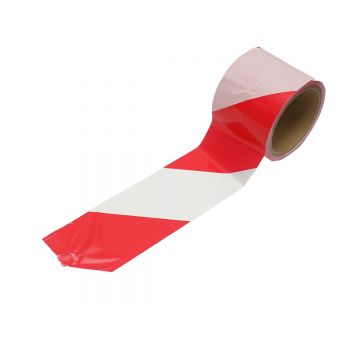 Banda delimitare si semnalizare rosu/alb 75mmx50m, Cod: BK79565