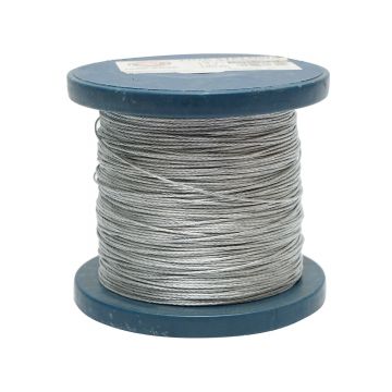 Cablu otel galvanizat fi 1mm, foc 1x7, sarcina maxima 95Kg, 200m/rola, greutate 1Kg , Cod: DISSW38
