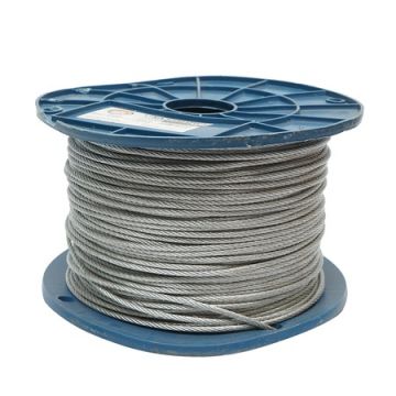 Cablu otel galvanizat fi 3mm, foc 6x7+FC, sarcina maxima 529Kg, 200m/rola, greutate 6.32Kg, Cod: DISSW40