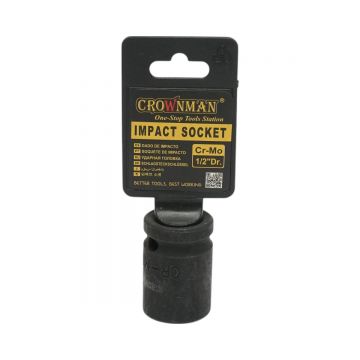 Cheie tubulara de impact 17mm, patrat 1/2 inch, material Cr-Mo, standard DIN 3121, industrial , Cod: DISPT34, Marca: CROWNMAN