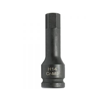 Cheie tubulara de impact hex H14, 78mm, patrat 1/2 Cr-Mo, Cod: DISTS86