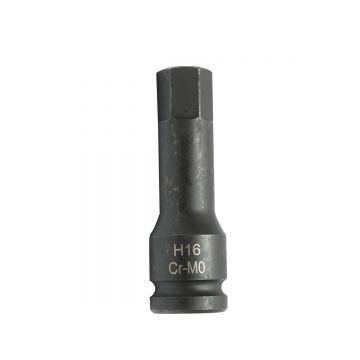 Cheie tubulara de impact hex H16, 78mm, patrat 1/2 Cr-Mo , Cod: DISTS87