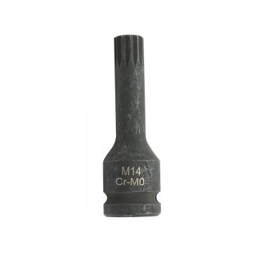 Cheie tubulara de impact spline M14, 78mm, patrat 1/2 Cr-Mo , Cod: DISTS83