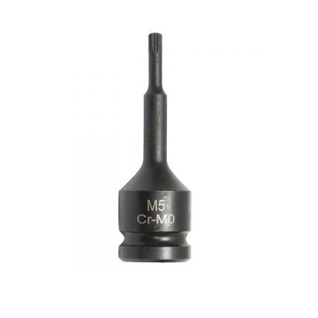 Cheie tubulara de impact spline M5, 78mm, patrat 1/2 Cr-Mo , Cod: DISTS80