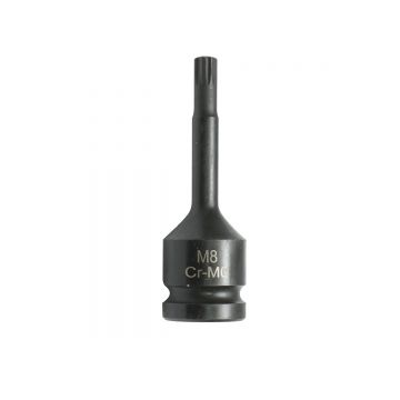 Cheie tubulara de impact spline M8, 78mm, patrat 1/2 Cr-Mo , Cod: DISTS81