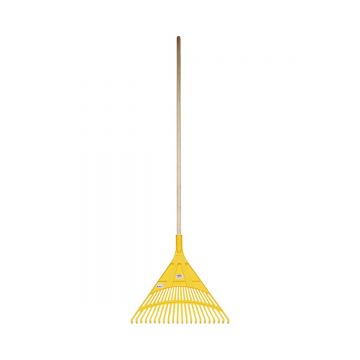 Grebla plastic pentru frunze, coada lemn 120cm, 22 de dinti , Cod: DISPN54, Marca: CROWNMAN