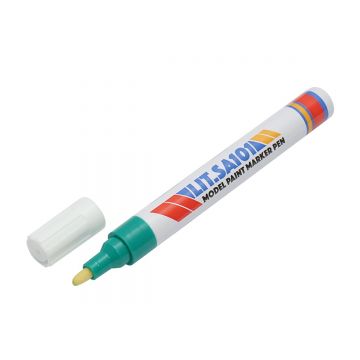 Marker vopsea verde pe baza de ulei, impermeabil, uscare rapida 12 bucati, Cod: DISPK41,