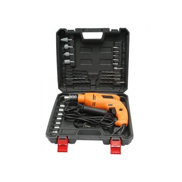 Masina de gaurit (bormasina) 600W, 220V cu mandrina si accesorii , Cod: DISLZ28