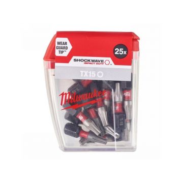 MILWAUKEE Bithegy T15 x 25 mm (25 bucăți)