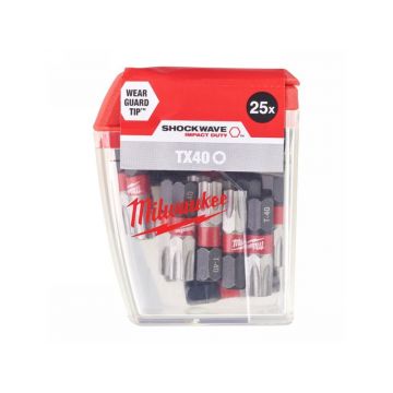 MILWAUKEE Bithegy T40 x 25 mm (25 bucăți)