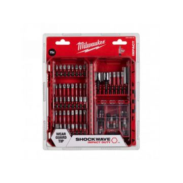 MILWAUKEE Set biți de înșurubare 75 piese Shockwave XL BOX (TX)