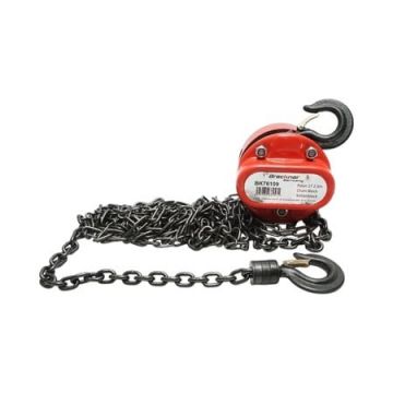 Palan manual cu lant 2.5m, sarcina maxima 1000 kg, carlig cu siguranta, Cod: BK76109, Breckner Germania