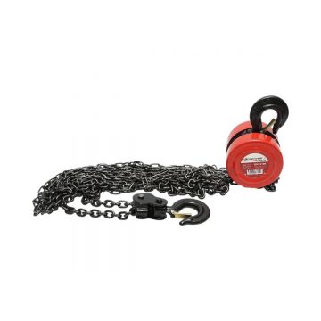Palan manual cu lant 3m, sarcina maxima 2000 kg, carlig cu siguranta , Cod: BK76106, Breckner Germania