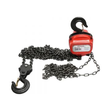 Palan manual cu lant 3m, sarcina maxima 2000 kg, carlig cu siguranta , Cod: BK76107, Breckner Germania