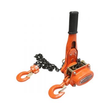 Palan manual cu levier 750 kg, lant 1.5m, carlig cu siguranta , Cod: BK76112, Breckner Germania