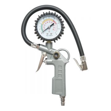 Pistol umflat roti profesional cu furtun 350mm si manometru mecanic 0-16 bar, Cod: BK76152