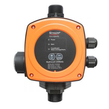 Presostat electronic automat cu manometru 2.2KW, 220V pentru pompa de apa, presiune reglabila manual max. 15 bar HYDROCALL-2200G, Cod: BK78868