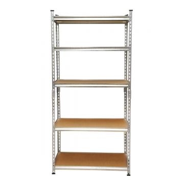 Raft metalic cu 5 polite MDF, 180x90x30cm, 120kg/polita, montaj fara suruburi, Cod: BK78317, Echivalență: DISLR37, Breckner Germany