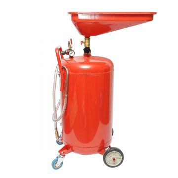 Recuperator de ulei 80L cu palnie si sistem de golire pneumatic , Cod: BK87043,