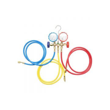 Set baterie manometru cu 2 cai pentru agent frigorific, AC R22, Cod: BK77540, Brand: BRECKNER GERMANY