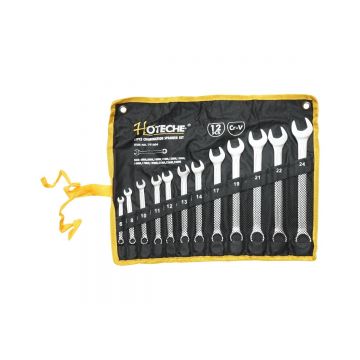 Set chei combinate fixe si inelare 12 buc. 6-24mm in husa textila, Cod: BK92548, Brand: HOTECHE