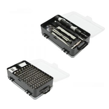 Trusa surubelnite de precizie biti, torx, cruce, hexagonal pentru electronice 115 piese , Cod: BK79825, Marca: BRECKNER GERMANY