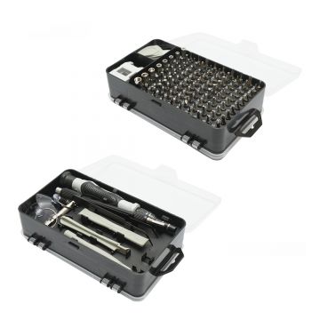 Trusa surubelnite de precizie biti, torx, cruce, hexagonal pentru electronice 120 piese , Cod: BK79826, Marca: BRECKNER GERMANY