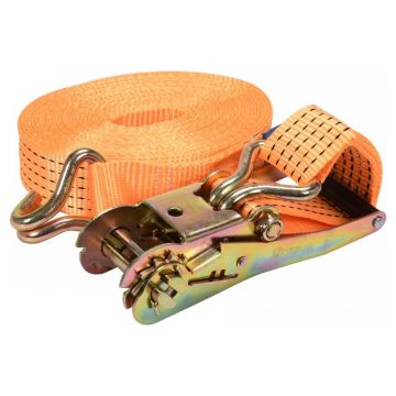 VOREL Curea de fixare a încărcăturii cu clichet 10 m x 50 mm / 5 t