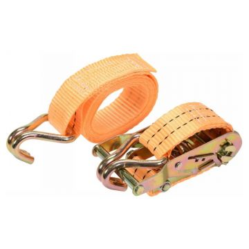 VOREL Curea de fixare a încărcăturii cu clichet 2 m x 38 mm / 2 t