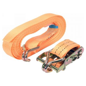VOREL Curea de fixare a încărcăturii cu clichet 6 m x 38 mm / 2 t