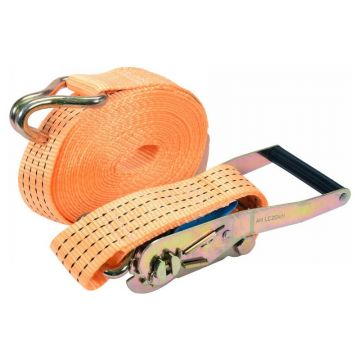 VOREL Curea de fixare a încărcăturii cu clichet 8 m x 50 mm / 4 t