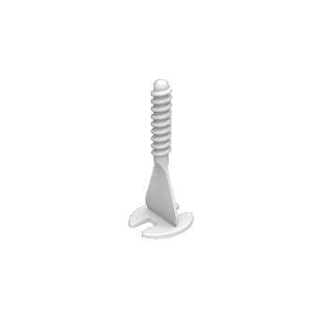Distantier tip surub pentru gresie si faianta  1 mm (100 buc/punga)
